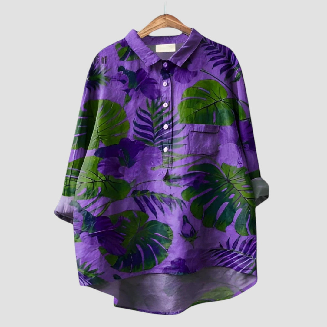 Malea™ | Camicia da donna moderna con motivo grafico