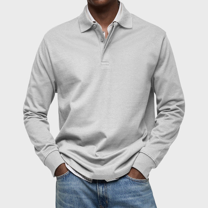 Lachlan - Polo di lusso a maniche lunghe