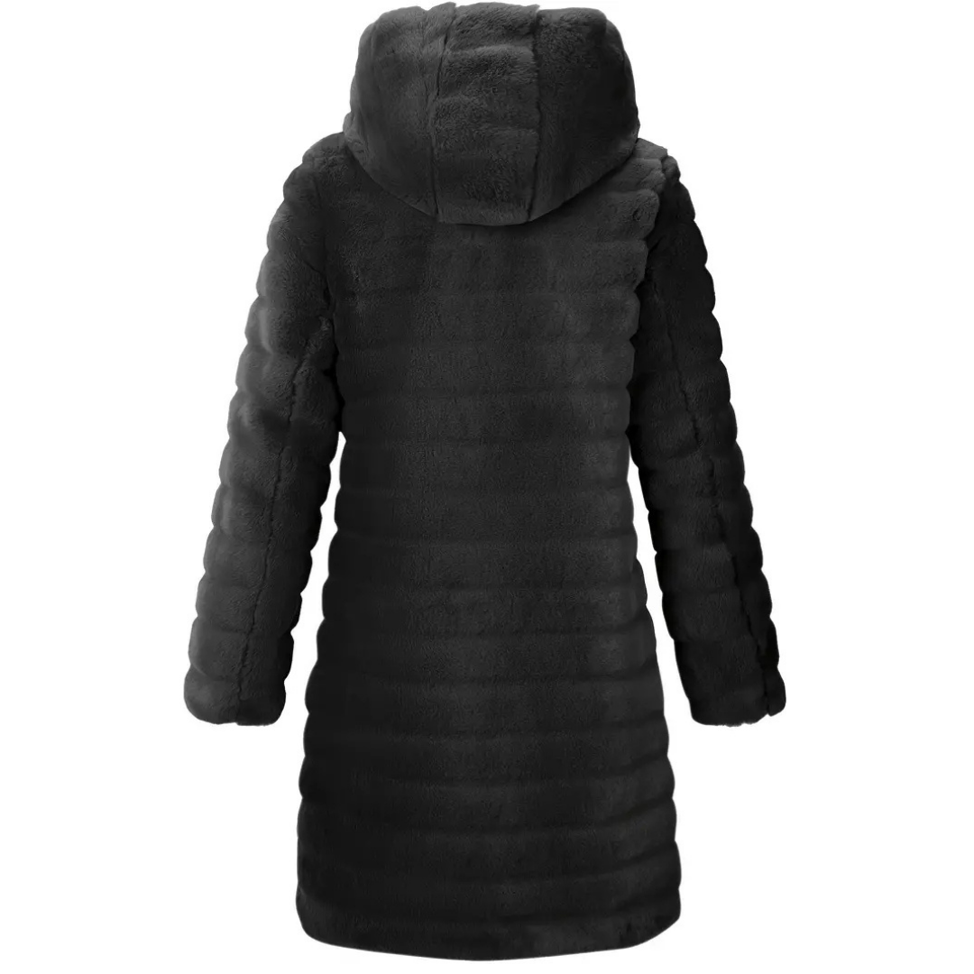 Cappotto invernale di lusso in pelliccia sintetica