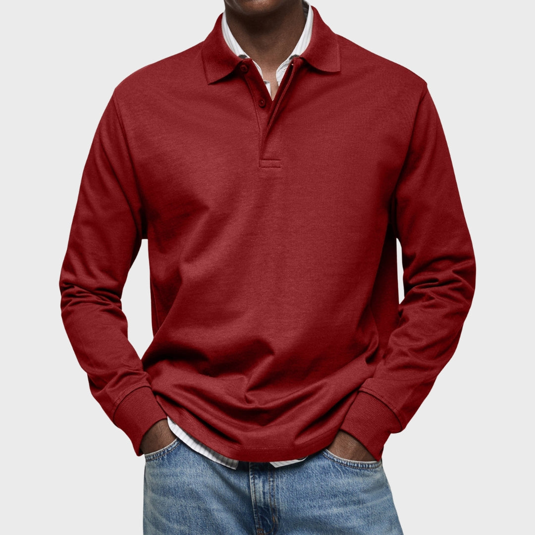 Lachlan - Polo di lusso a maniche lunghe