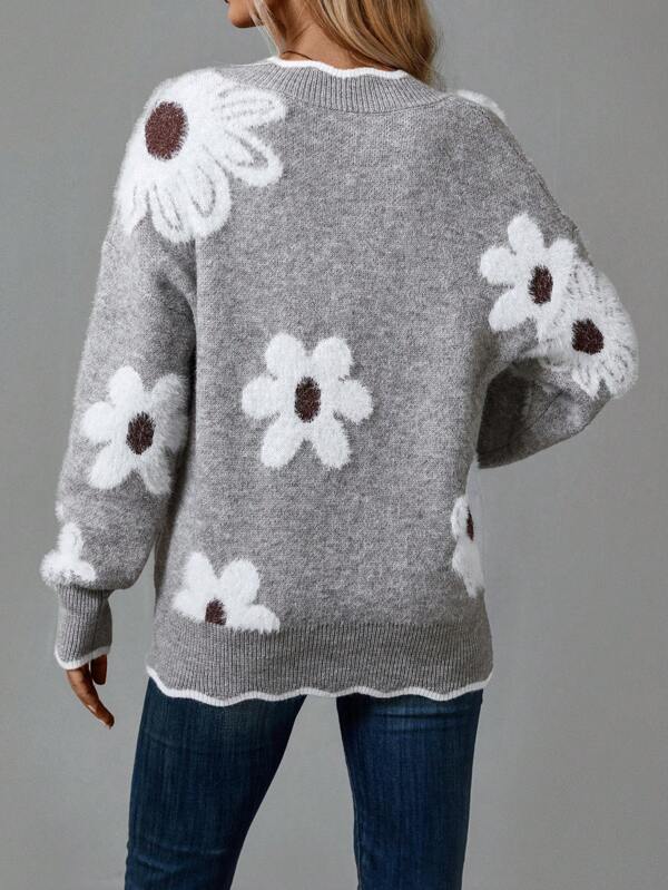 Taylah - Maglione floreale elegante