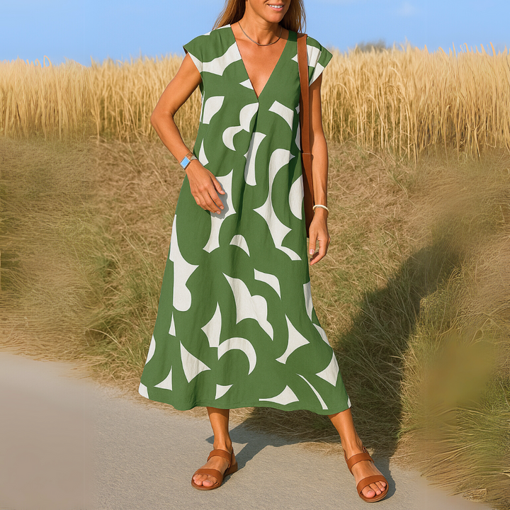 Cara™ | Abito fluido con scollo a V