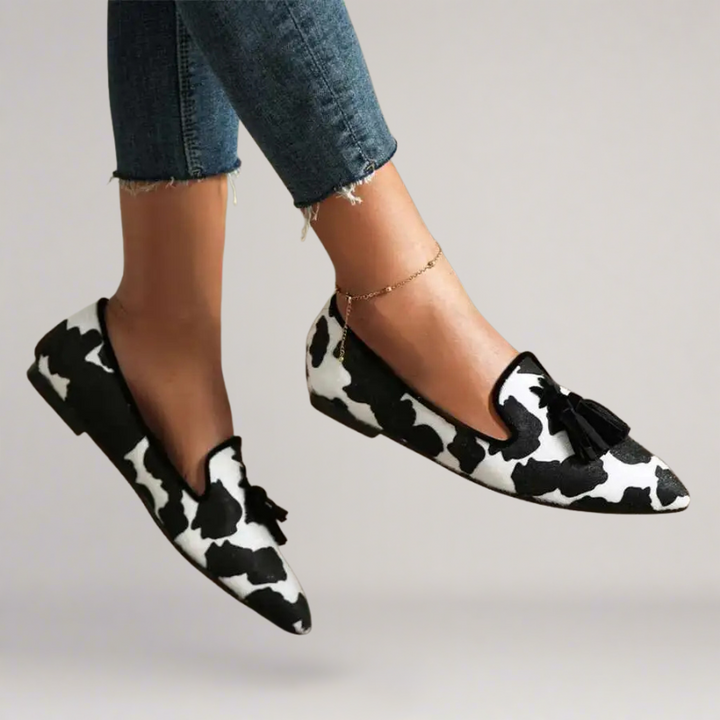 Mia™ | Mocassino artigianale in ecopelle con stampa