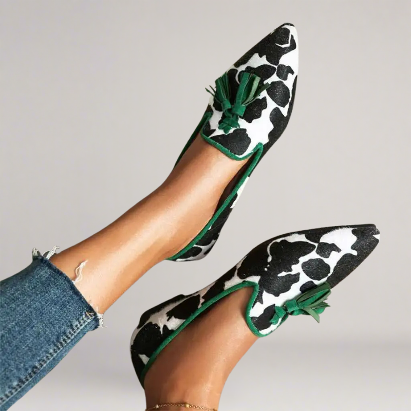 Mia™ | Mocassino artigianale in ecopelle con stampa