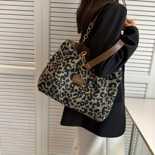 Chloe - Borsa tote con stampa leopardata