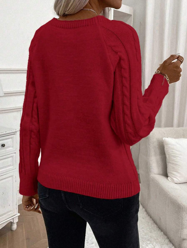 Poppy - Maglione in maglia con bottoni