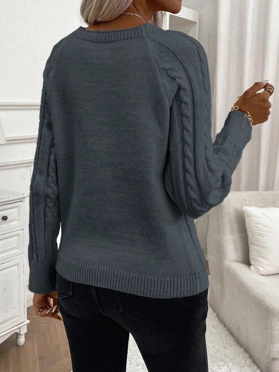 Poppy - Maglione in maglia con bottoni