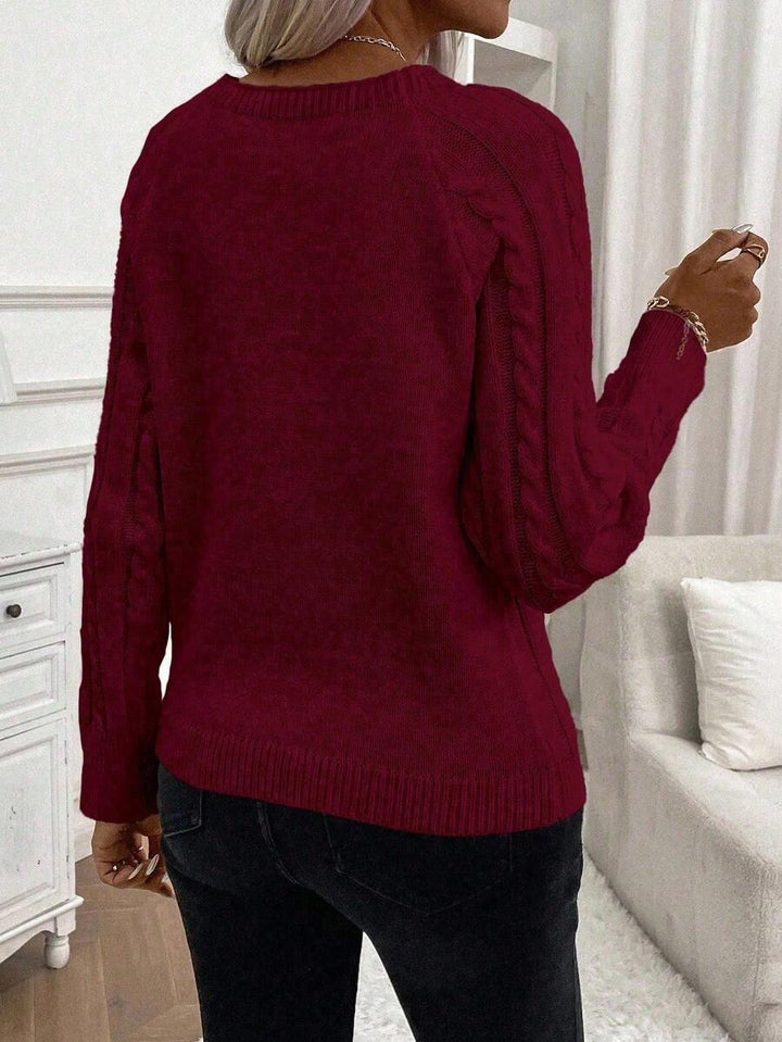 Poppy - Maglione in maglia con bottoni