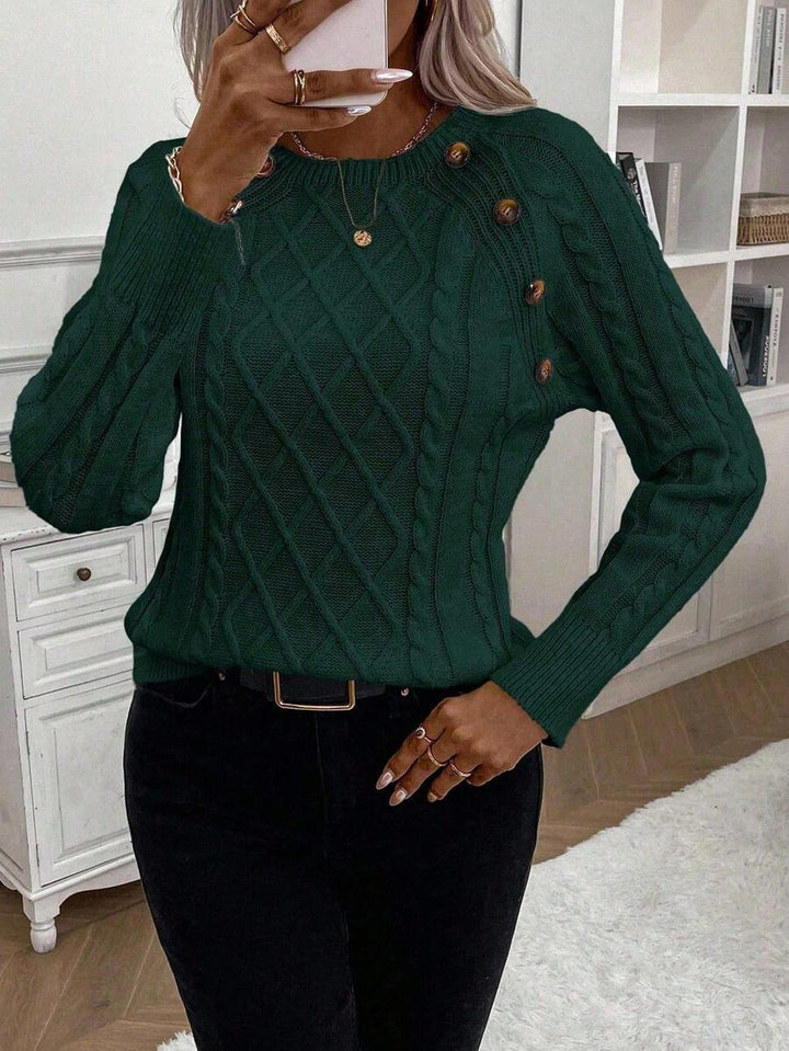 Poppy - Maglione in maglia con bottoni