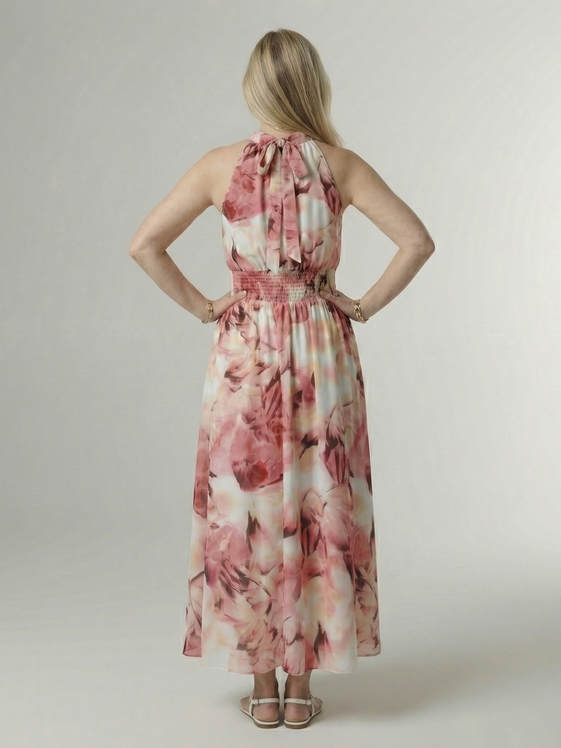 Sylin | Vestito midi con scollo all'americana arricciato