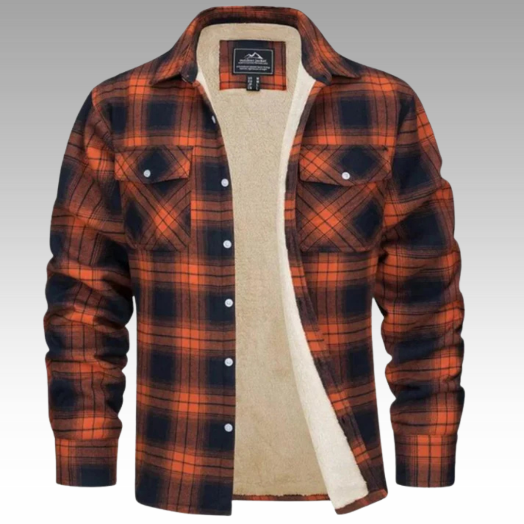 Patrick - Giacca trucker in pile a righe