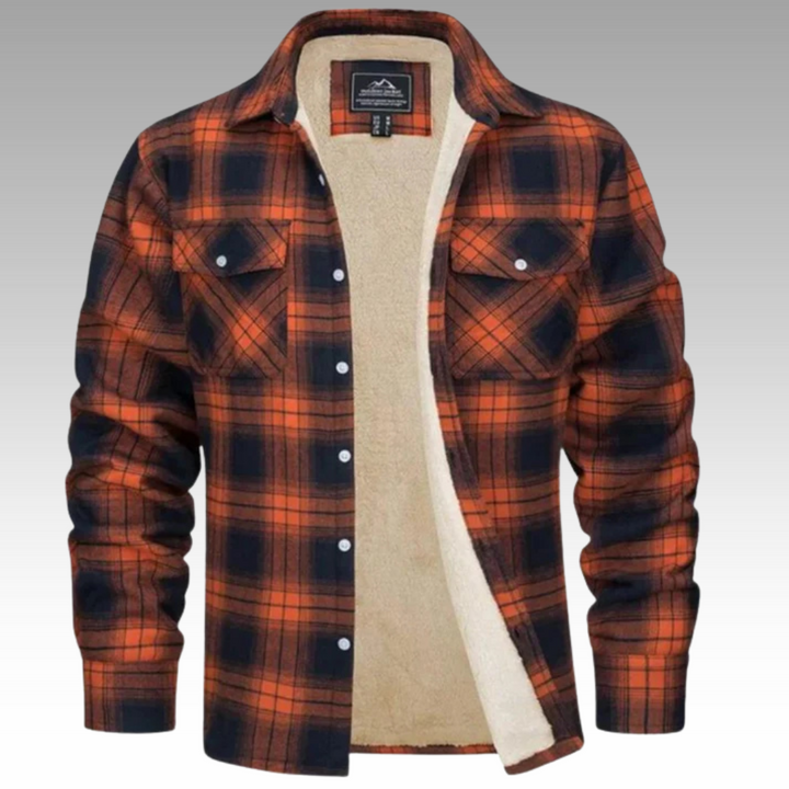 Patrick - Giacca trucker in pile a righe