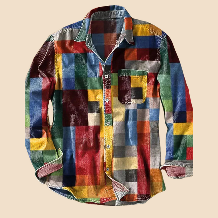 Lenoir™ | Camicia vintage arcobaleno