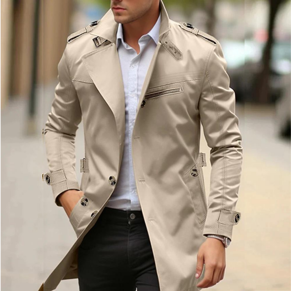 Trench elegante per uomini