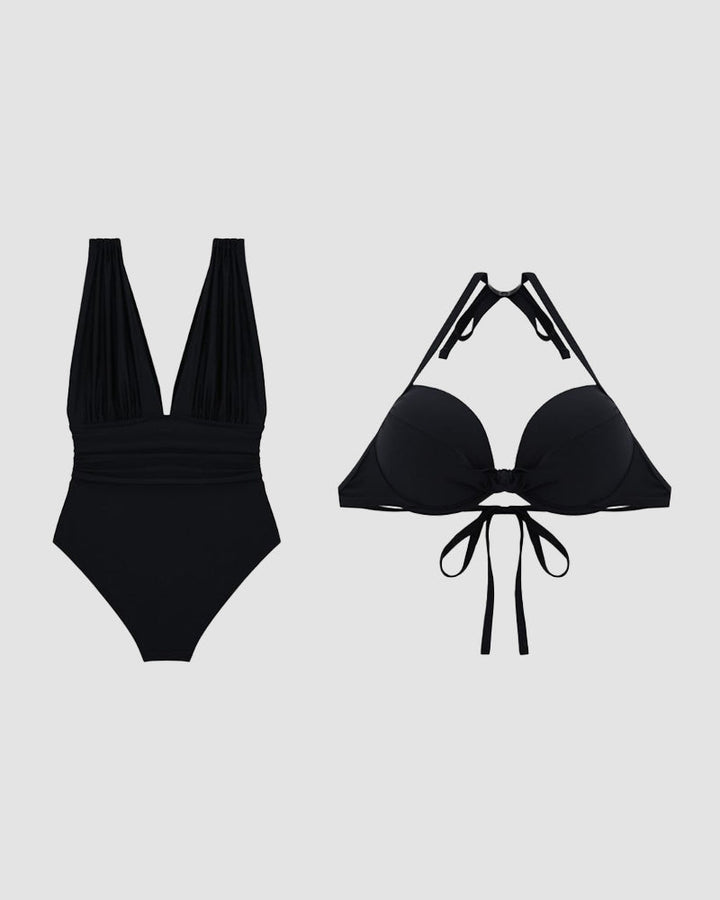 Remita™ | Costume da bagno modellante con scollo a V e controllo della pancia