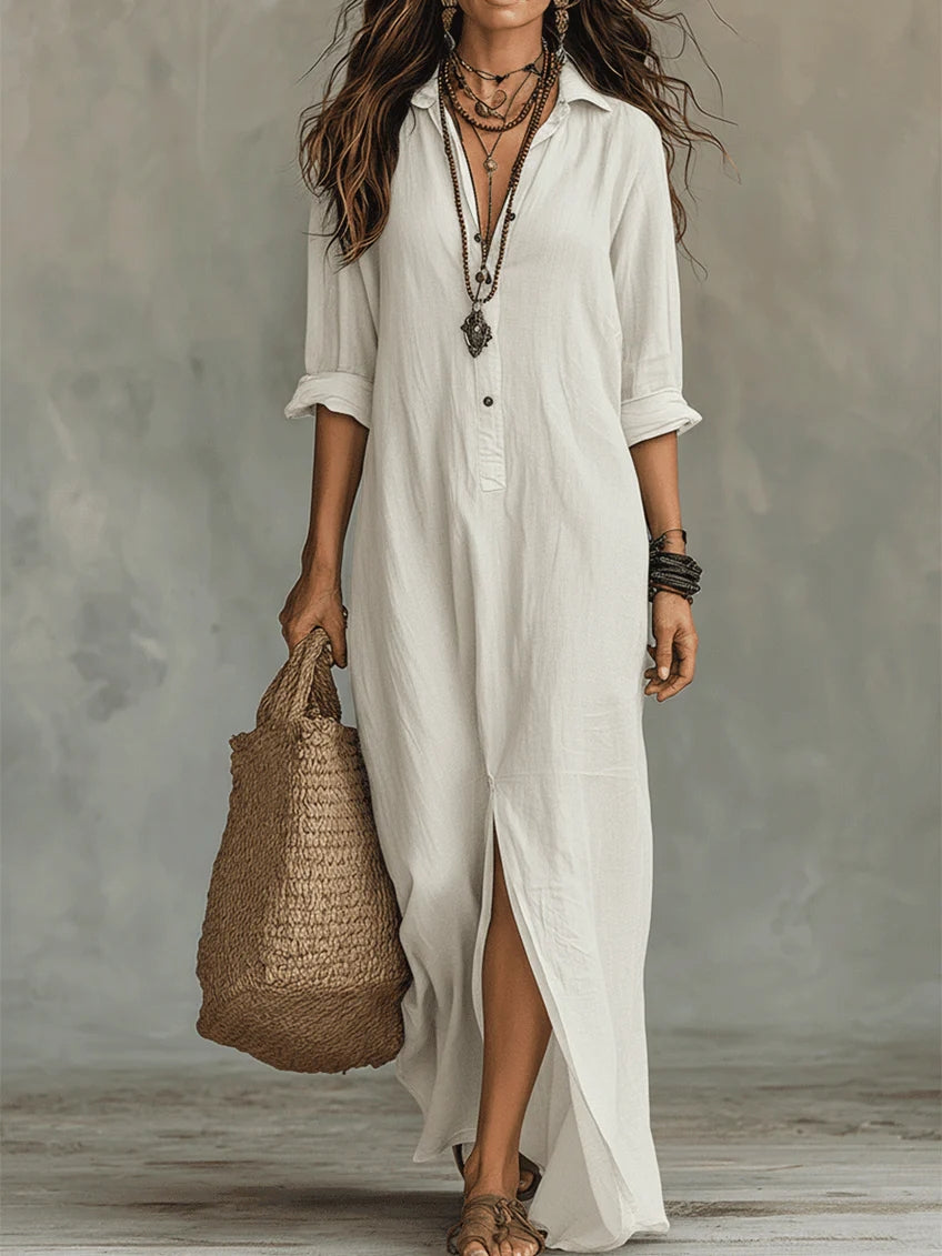 WILLOW | Maxi abito effortless Silhouette valorizzante Versatile per tutti i giorni