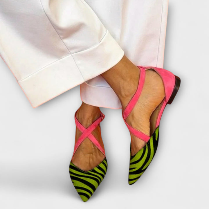 Fenna - Ballerine stampa zebra