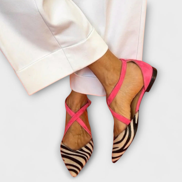 Fenna - Ballerine stampa zebra