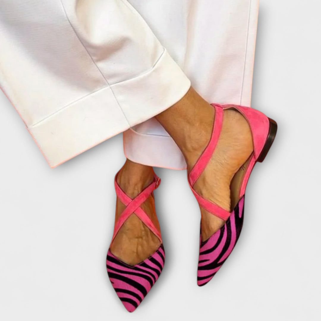 Fenna - Ballerine stampa zebra
