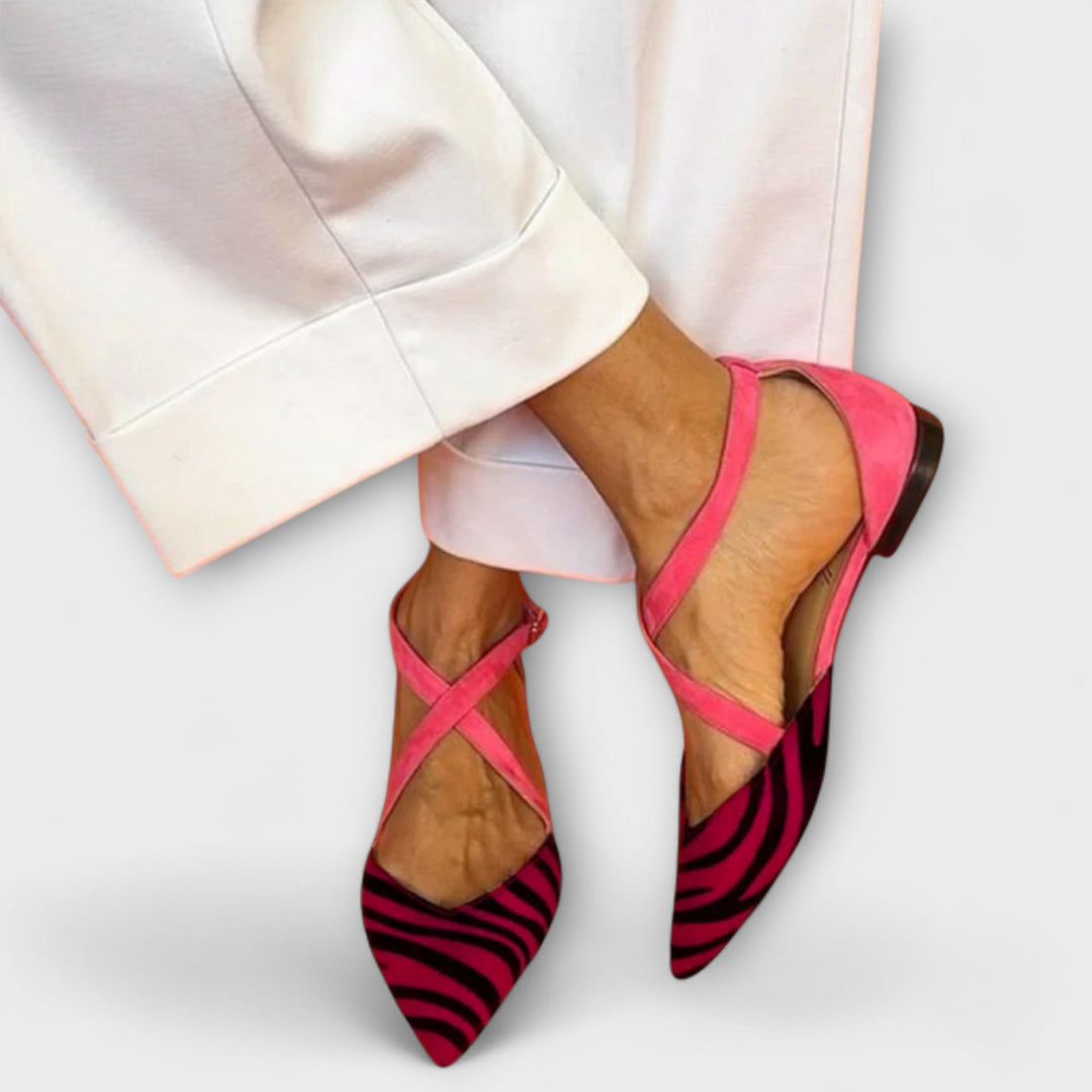 Fenna - Ballerine stampa zebra