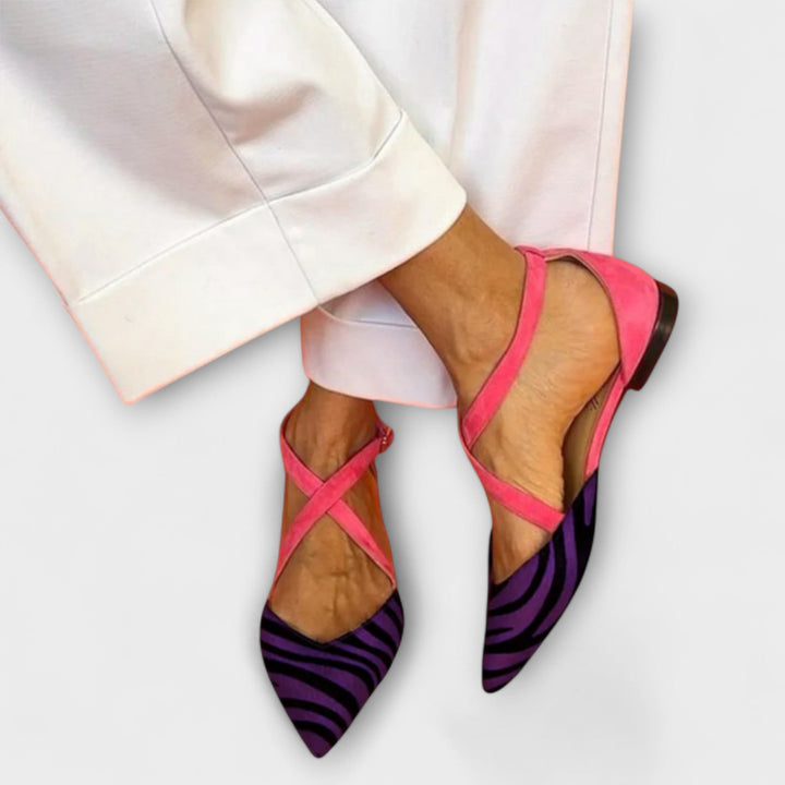 Fenna - Ballerine stampa zebra