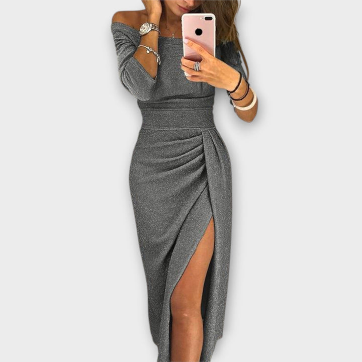 Lena - Elegante abito con spalle scoperte
