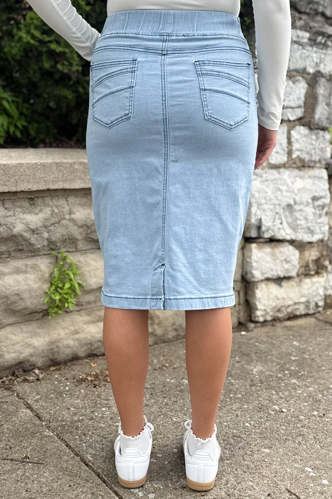 Jeans con vita classica (Indigo chiaro)
