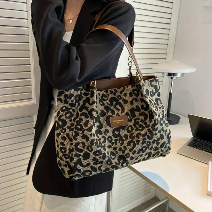 Chloe - Borsa tote con stampa leopardata