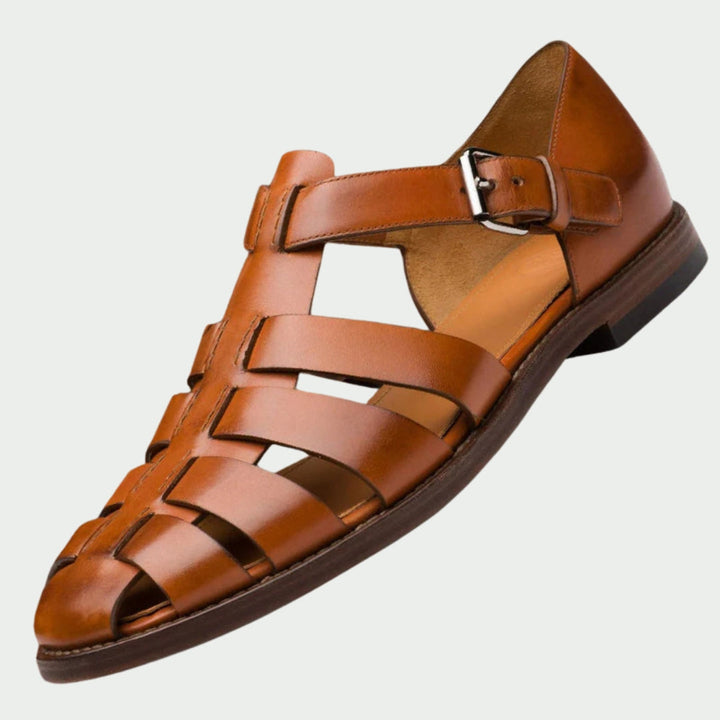 GIORDANO|SANDALI GLADIATORE IN PELLE