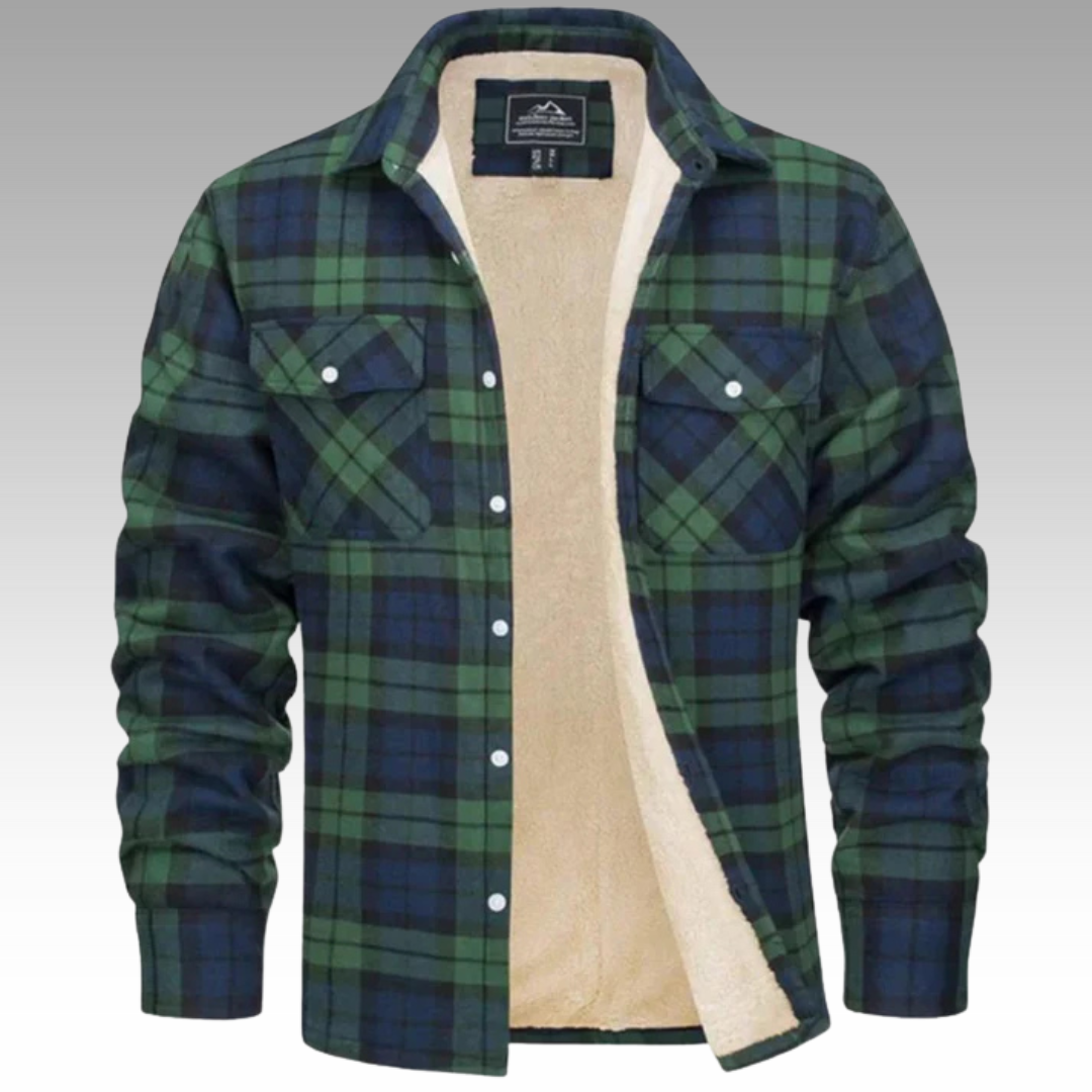 Patrick - Giacca trucker in pile a righe