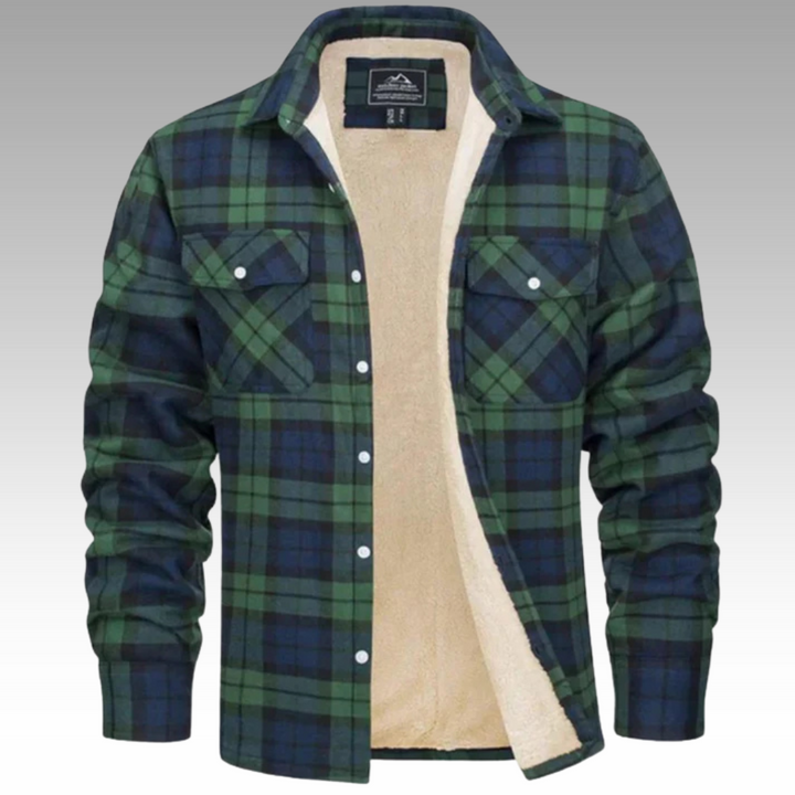 Patrick - Giacca trucker in pile a righe