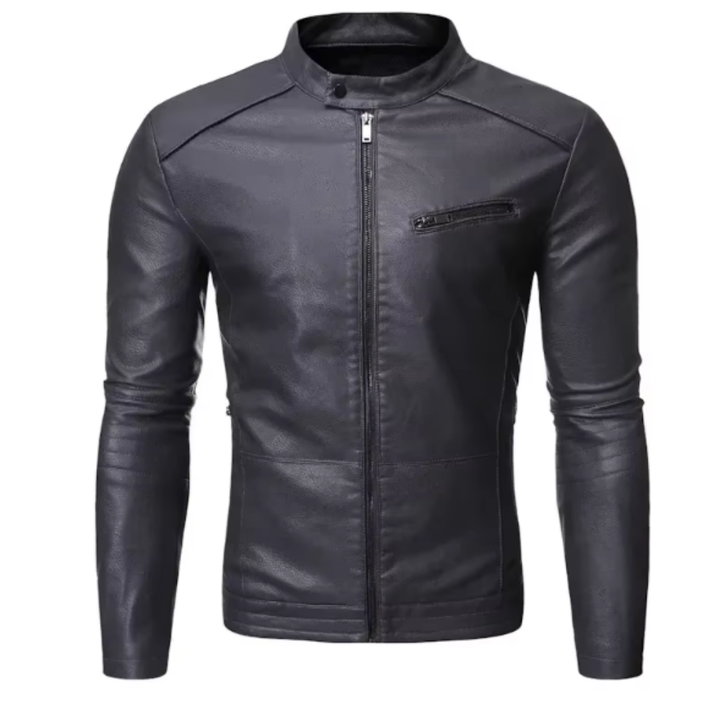 Giacca di pelle elegante