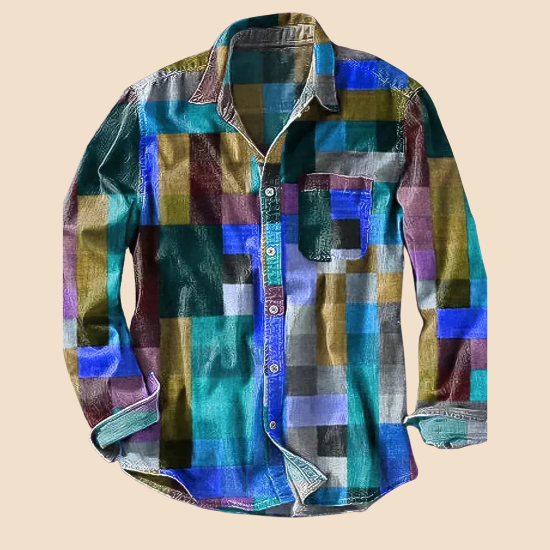 Lenoir™ | Camicia vintage arcobaleno