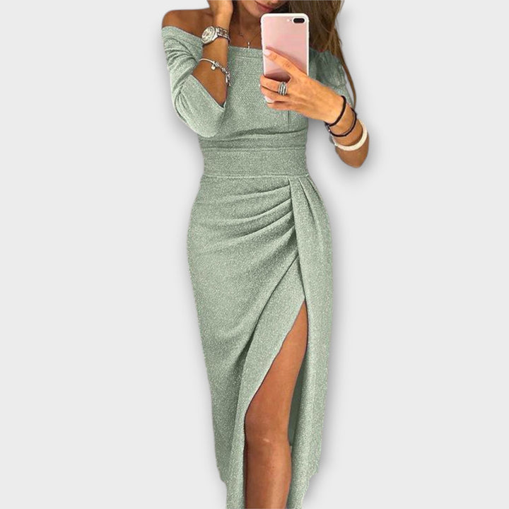 Lena - Elegante abito con spalle scoperte