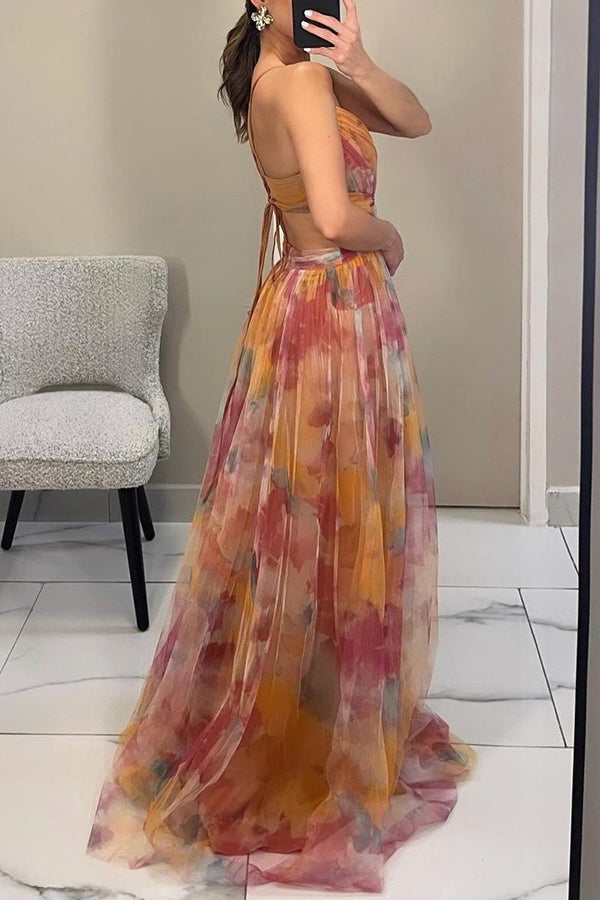 Alona™ | Bellissimo abito lungo con stampa floreale