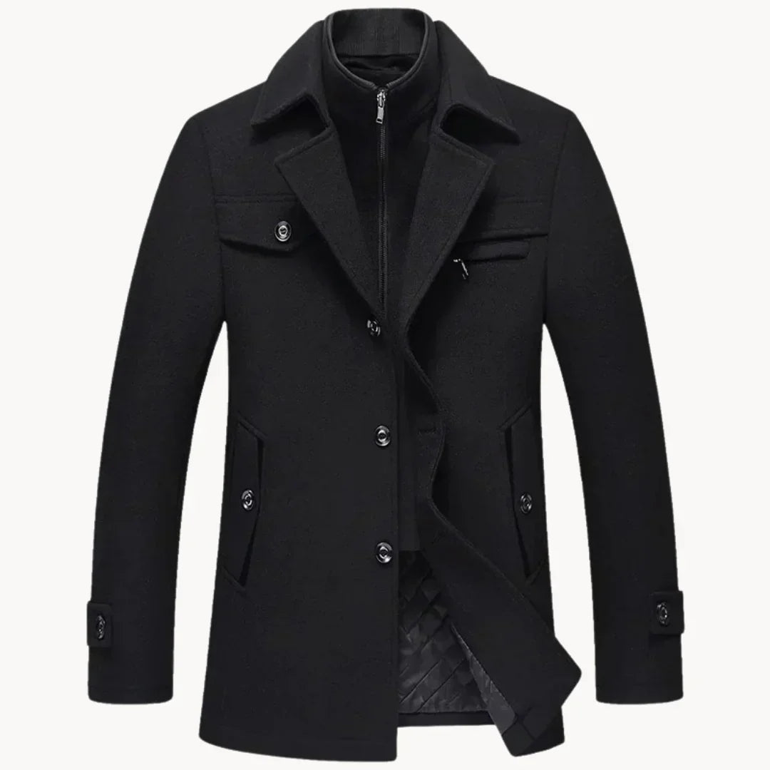 Cappotto in misto lana senza tempo