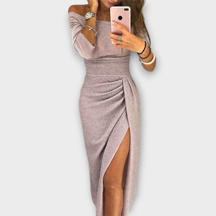 Lena - Elegante abito con spalle scoperte