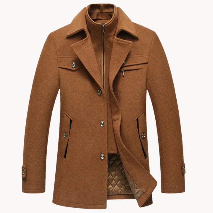 Cappotto in misto lana senza tempo
