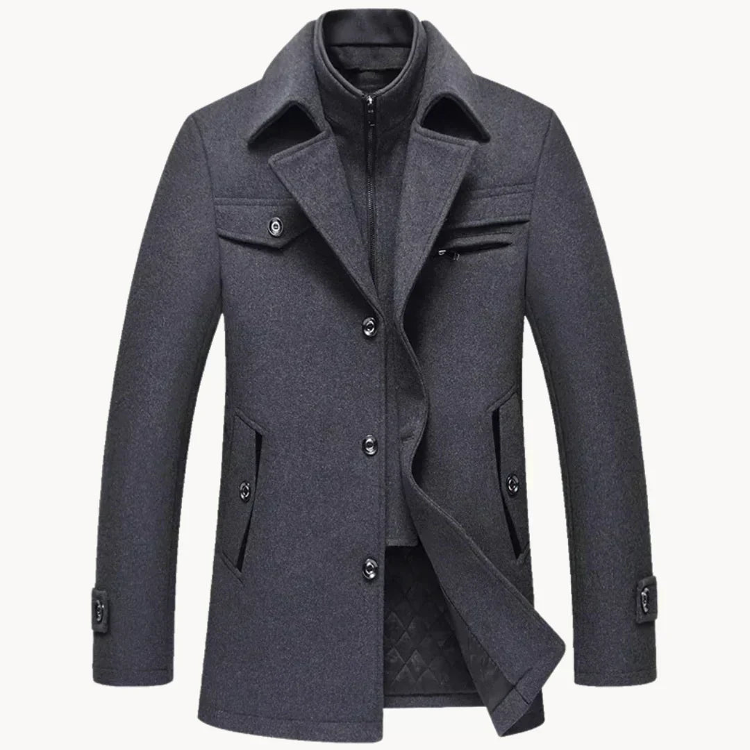 Cappotto in misto lana senza tempo