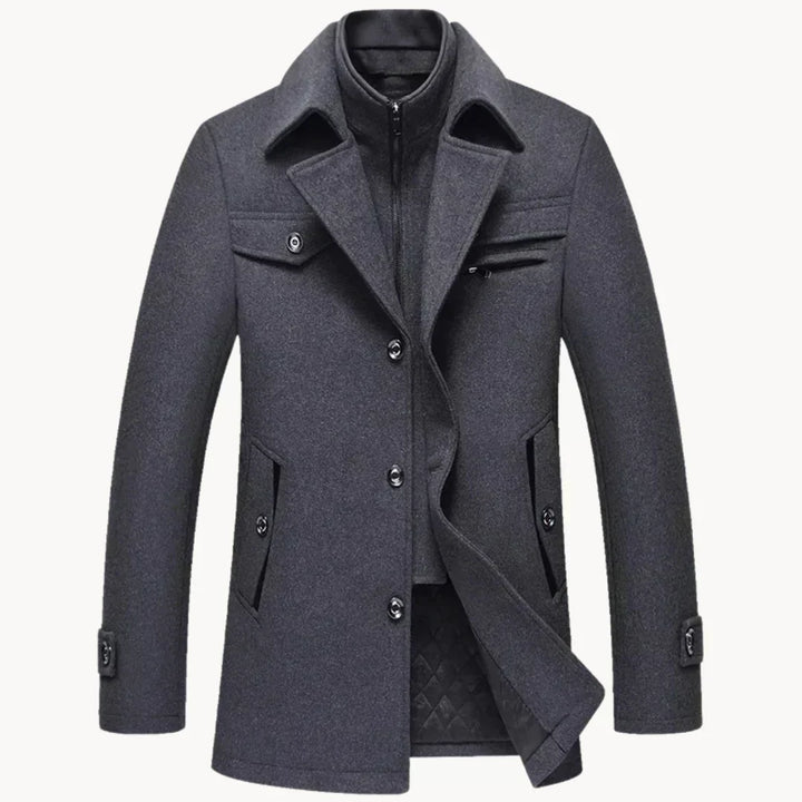 Cappotto in misto lana senza tempo
