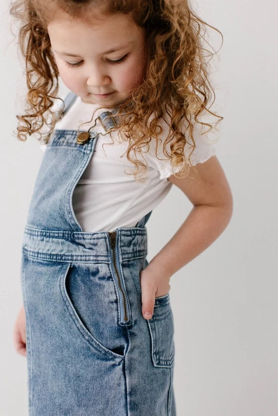 Salopette di jeans Hallie per bambina