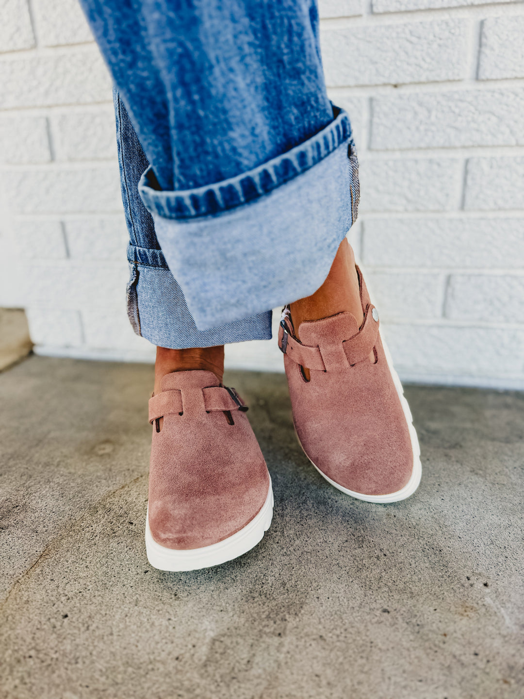 Zoccolo Birkenstock Boston Papillio Chunky Platform - Pink Clay