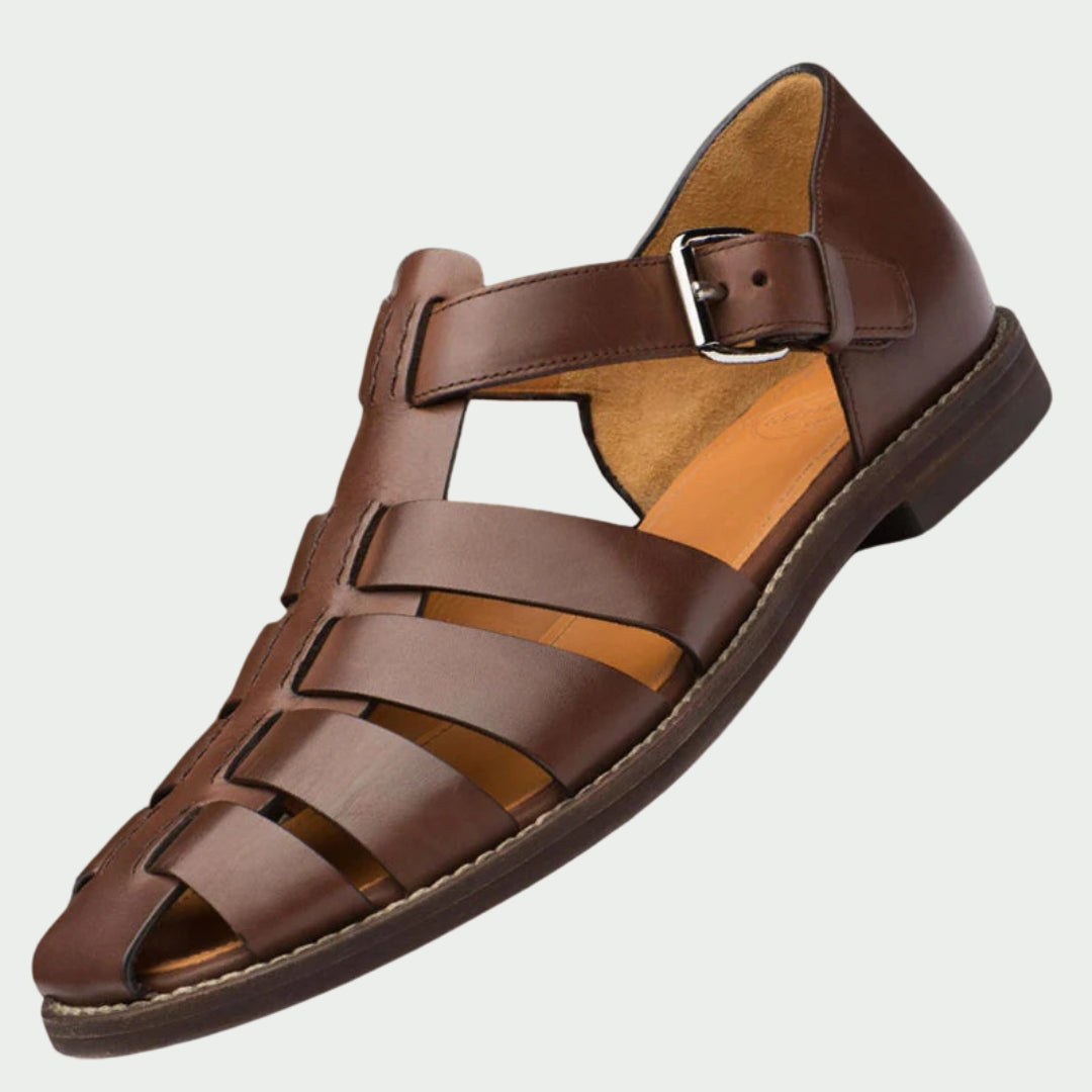 GIORDANO|SANDALI GLADIATORE IN PELLE