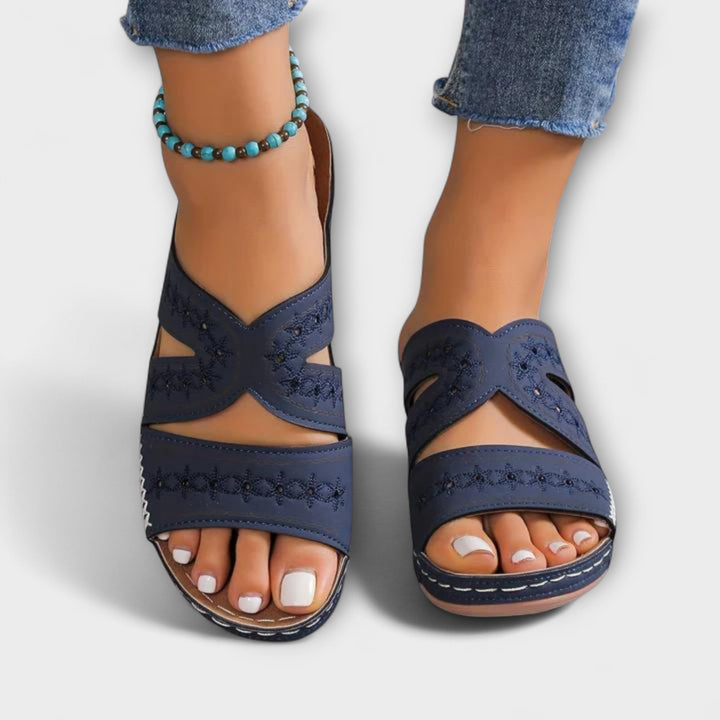 Berta - Sandali comfort in blu navy