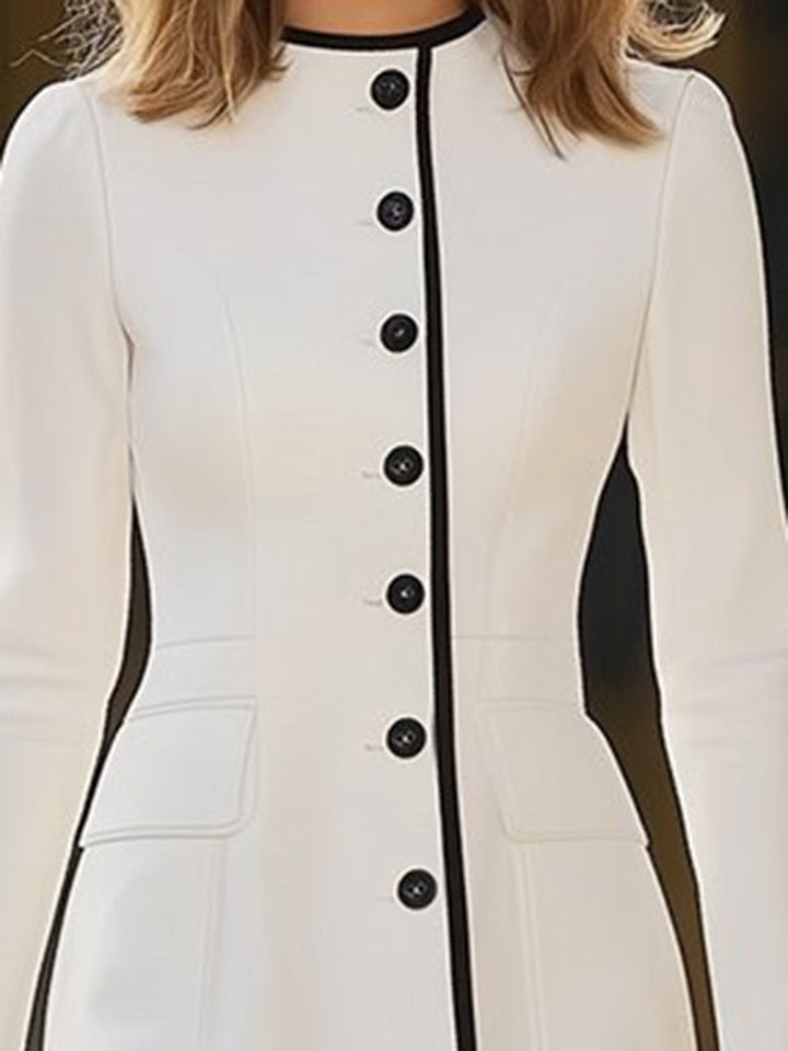 Ksenia – vestito midi a contrasto
