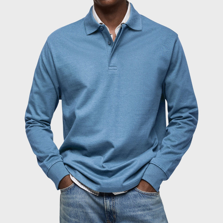 Lachlan - Polo di lusso a maniche lunghe