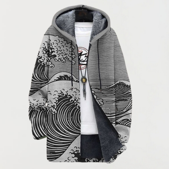 Kira - Wave Print Coat