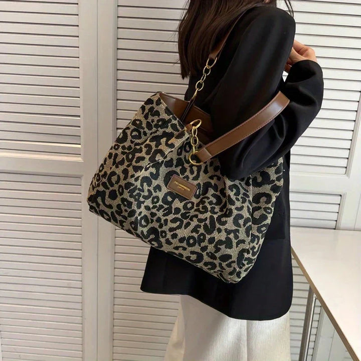 Chloe - Borsa tote con stampa leopardata