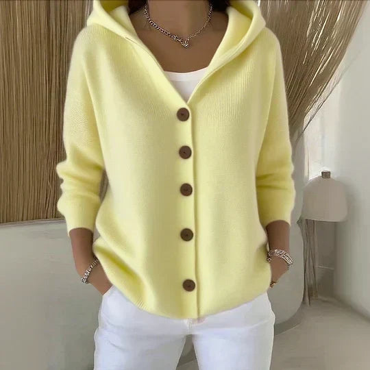 Zoé | Cardigan a Maglia con Cappuccio