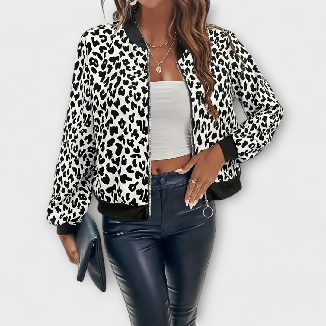 Karen - Giacca elegante stampa leopardata